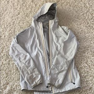 Lightweight rain jacket with hood